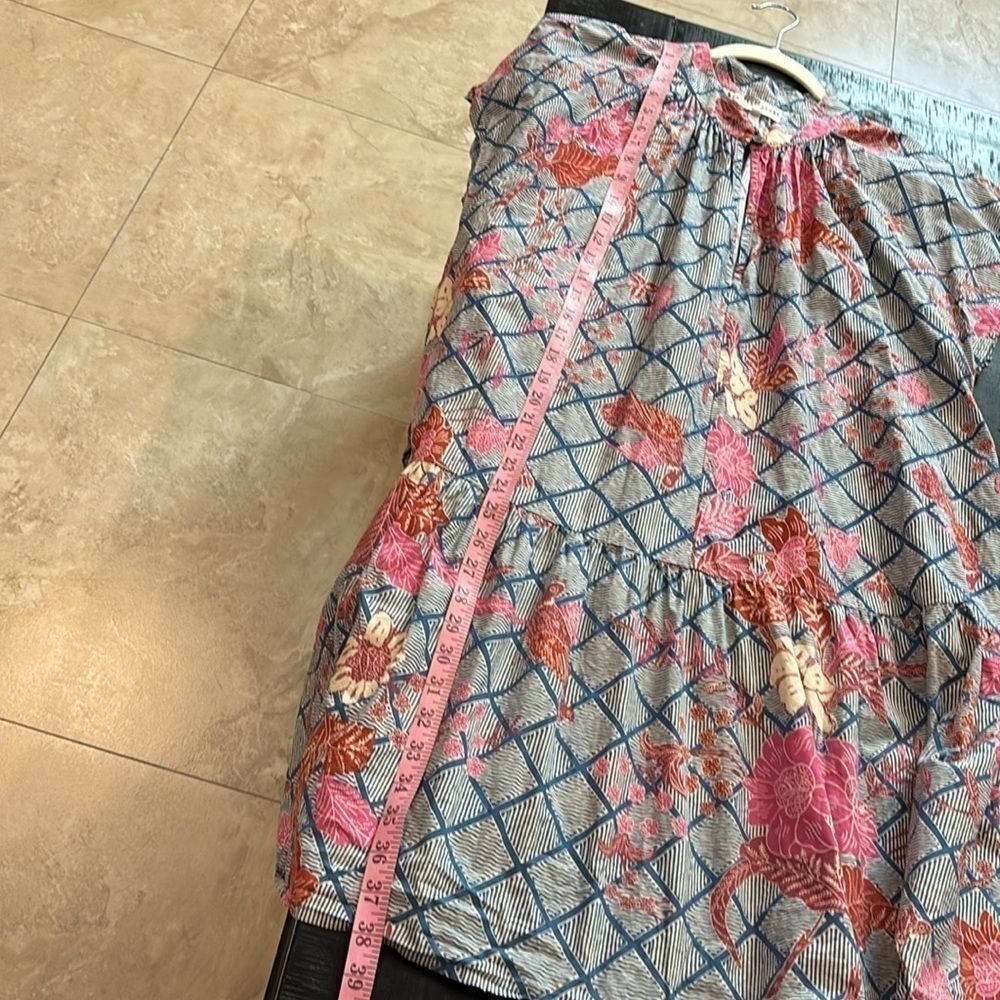 Apiece Apart Nyang Nyang Dress Indo Batik Size 10 100% Organic Cotton‌‌‌‌ - Picture 15 of 16